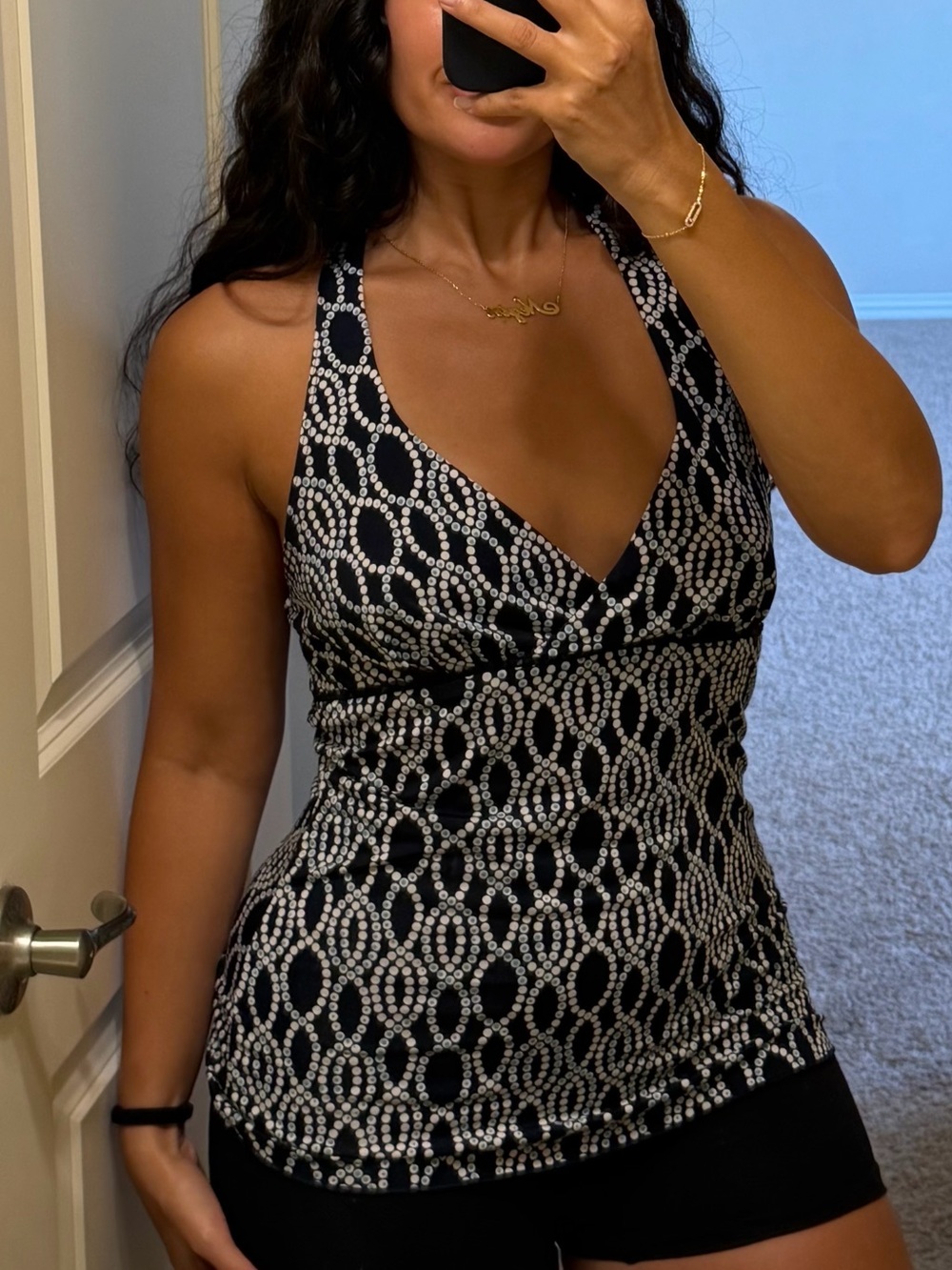 Vintage Y2K halter top from the collaborative line Three Pink Hearts by Trixxi